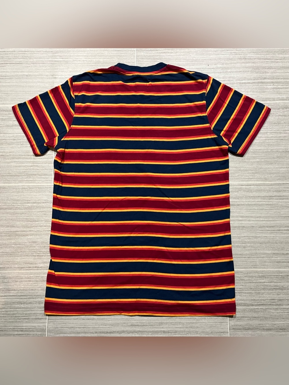 Body Glove Tee w/ Red Orange, Yellow, Stripes - Men's/Unisex - Medium - Picture 2 of 11